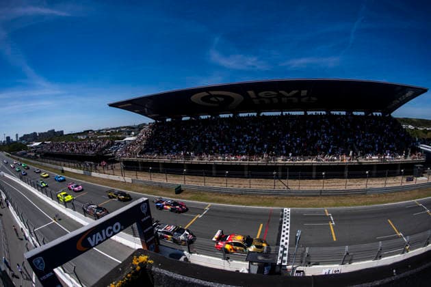 DTM, 3. + 4. Rennen Zandvoort 2026 3 BMW M4 GT3 Evo, Schubert Motorsport: Kelvin van der Linde, 69 Ferrari 296 GT3 EVO, EMIL FREY RACING: Thierry Vermeulen- picture by Gruppe C Photography Zandvoort Circuit Park Zandvoort Noord-Holland Netherlands Copyright: xGruppexCxPhotographyx