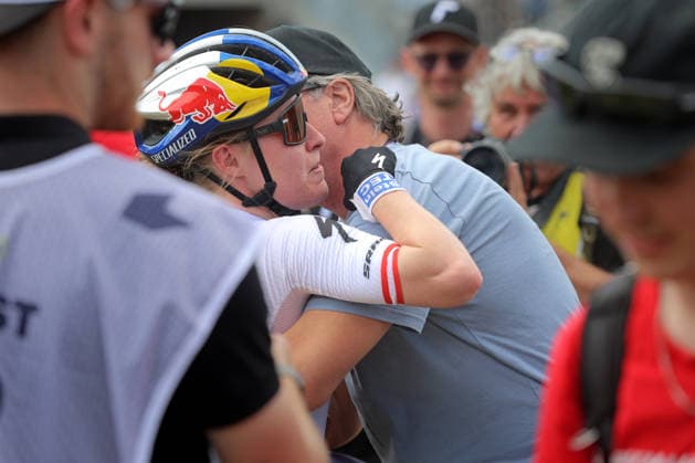 World Cup cross country mountain elite women s race, Vysocina Arena, Nove Mesto na Morave, May 24, 2026. Winner Laura Stigger from Austria. (CTKxPhoto LiborxPlihal) CTKPhotoP2026052403576  CTKPhotoP2026052403576