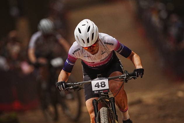 World Cup cross country mountain elite women s race, Vysocina Arena, Nove Mesto na Morave, May 24, 2026. Jitka Cablicka from Czech republic. (CTKxPhoto JaroslavxSvoboda) CTKPhotoP2026052403314  CTKPhotoP2026052403314
