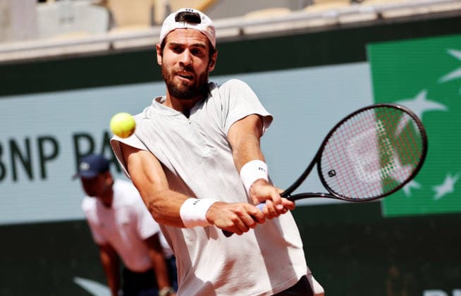 TENNIS - French Open 2026 PARIS,FRANCE,24.MAY.26 - TENNIS - ATP, Tennis Herren World Tour, French Open, Roland Garros, Grand Slam. Image shows Karen Khachanov (---).  GEPAxpictures xMatthiasxHauer
