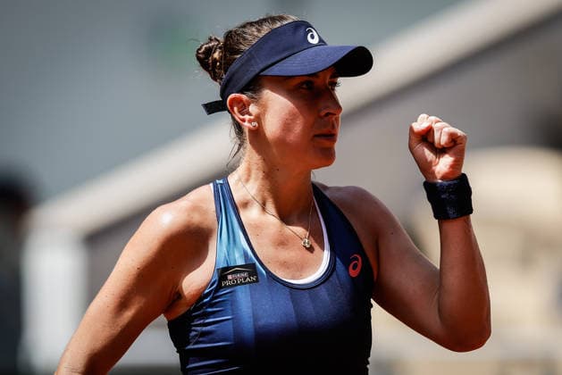 May 24, 2026, Paris, France, France: Belinda BENCIC of Swiss celebrates his point during the first day of the Roland-Garros 2026, French Open 2026, Grand Slam tennis tournament at Roland-Garros Stadium on May 24, 2026 in Paris, France. Roland Garros 2026 - Day 1  - ZUMAm308 20260524_zsp_m308_016 Copyright: xMatthieuxMirvillex