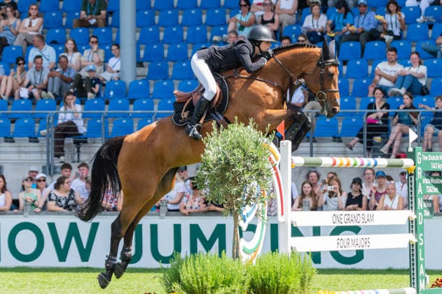 245 Nina Mallevaey on Dynastie De Beaufour (FRA) during the TSCHIO 2026 (CHIO 2026) - Rolex Grand Prix, part of the Rolex Grand Slam of Show Jumping, The Grand Prix of Aachen CSI5* at the Allianz Park in Aachen, Germany  Copyright: xMartinxPitschx xSPPx Sportspressphoto_153689