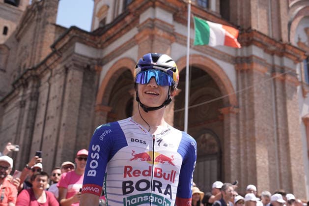 Italy™s Giulio Pellizzari of Red Bull - Bora - Hansgrohe during Stage 15 of the Giro d™Italia, from Voghera to Milano, Italy, Sunday, May 24, 2026.  Copyright: xMarcoxAlpozzi LaPressex