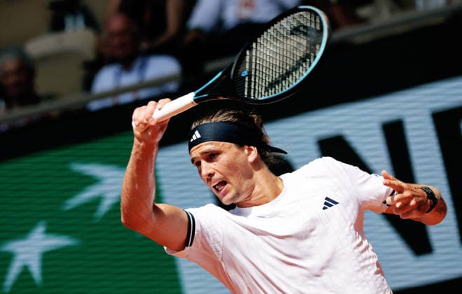 TENNIS - French Open 2026 PARIS,FRANCE,24.MAY.26 - TENNIS - ATP, Tennis Herren World Tour, French Open, Roland Garros, Grand Slam. Image shows Alexander Zverev (GER).  GEPAxpictures xMatthiasxHauer