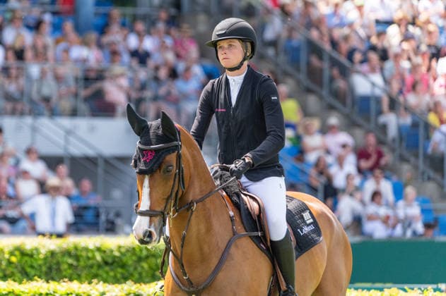 288 Sophie Hinners on Iron Dames Singclair (GER) during the TSCHIO 2026 (CHIO 2026) - Rolex Grand Prix, part of the Rolex Grand Slam of Show Jumping, The Grand Prix of Aachen CSI5* at the Allianz Park in Aachen, Germany  Copyright: xMartinxPitschx xSPPx Sportspressphoto_153722