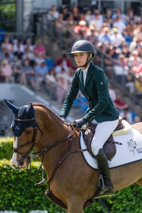 178 Lillie Keenan on Fasther (USA) during the TSCHIO 2026 (CHIO 2026) - Rolex Grand Prix, part of the Rolex Grand Slam of Show Jumping, The Grand Prix of Aachen CSI5* at the Allianz Park in Aachen, Germany  Copyright: xMartinxPitschx xSPPx Sportspressphoto_153731