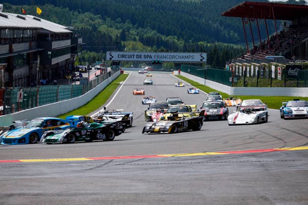 LE MANS CLASSIC SERIES 2026 - SPA-CLASSIC 21 EMBERSON John (gbr), GREENSALL Nigel (gbr), Chevron B26 1974, Proto 2 -2L, Classic Endurance Racing 2, action, start during the 2026 Spa-Classic, 2nd round of the Le Mans Classic Series 2026, from May 22 to 24 in Circuit de Spa-Francorchamps, in Stavelot, Belgium - StavelotBelgium  Copyright: xGREGORYxLENORMANDx