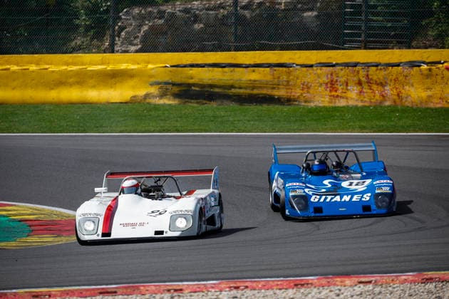 LE MANS CLASSIC SERIES 2026 - SPA-CLASSIC 99 MEEKER Cal (can), Lola T292 1973, Proto 2 +2L, Classic Endurance Racing 2, action with 12 NGUYEN StÃ phane (fra), Lola T282 1973, Proto 2 +2L, Classic Endurance Racing 2 during the 2026 Spa-Classic, 2nd round of the Le Mans Classic Series 2026, from May 22 to 24 in Circuit de Spa-Francorchamps, in Stavelot, Belgium - StavelotBelgium  Copyright: xGREGORYxLENORMANDx