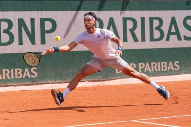 2026-05-24 2026 French Open - Day One PARIS, FRANCE - MAY 24: Thiago Agustin Tirante of Argentina during Day One of the 2026 French Open at Roland Garros on May 24, 2026 in Paris, France. (Photo by Marleen Fouchier BSR Agency) Paris France Content not available for redistribution in The Netherlands directly or indirectly through any third parties. Copyright: xBSRxAgencyx