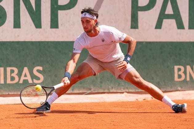 2026-05-24 2026 French Open - Day One PARIS, FRANCE - MAY 24: Thiago Agustin Tirante of Argentina during Day One of the 2026 French Open at Roland Garros on May 24, 2026 in Paris, France. (Photo by Marleen Fouchier BSR Agency) Paris France Content not available for redistribution in The Netherlands directly or indirectly through any third parties. Copyright: xBSRxAgencyx