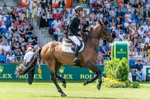 307 Steve Guerdat on Venard De Cerisy (SUI) during the TSCHIO 2026 (CHIO 2026) - Rolex Grand Prix, part of the Rolex Grand Slam of Show Jumping, The Grand Prix of Aachen CSI5* at the Allianz Park in Aachen, Germany  Copyright: xMartinxPitschx xSPPx Sportspressphoto_153777