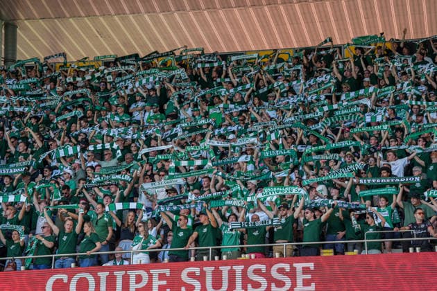 Football, Swiss Cup, Final FC St Gallen 1879 vs FC Stade Lausanne Ouchy, Sunday, 24 05 2026 Stadion Wankdorf, Bern Fans FC St Gallen Copyright: xValentinxDomgjonix