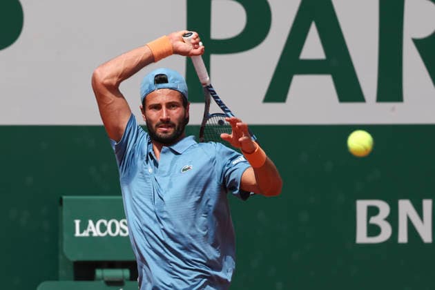 TENNIS : Roland Garros 2026 - 24 05 2026 Titouan Droguet (FRA) Vs Jakub Mensik (CZE) ParisFrance  Copyright: xMichaelxBaucherx