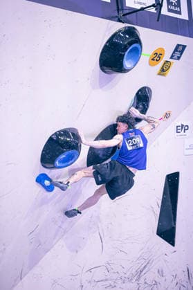 24 05 2026 Climbing Bouldering World Climbing Series Bern 2026 Semi-finals Men Maximillian Milne GBR Bern Bern Expo Switzerland