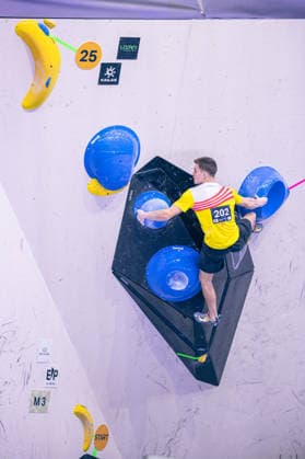 24 05 2026 Climbing Bouldering World Climbing Series Bern 2026 Semi-finals Men Hannes Van Duysen BEL Bern Bern Expo Switzerland