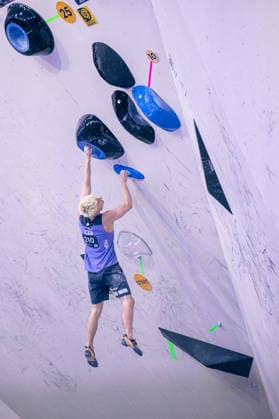 24 05 2026 Climbing Bouldering World Climbing Series Bern 2026 Semi-finals Men Lukas Mokrolusky CZE Bern Bern Expo Switzerland