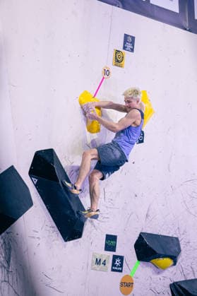 24 05 2026 Climbing Bouldering World Climbing Series Bern 2026 Semi-finals Men Lukas Mokrolusky CZE Bern Bern Expo Switzerland
