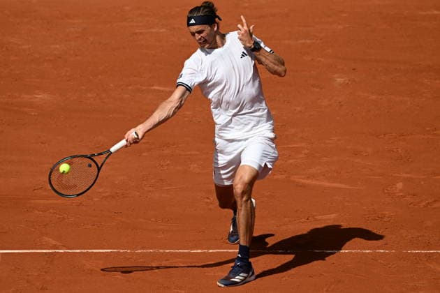 French Open (Roland Garros) - Day 1 PARIS, FRANCE - MAY 24: Alexander Zverev of Germany in action against Benjamin Bonzi of France (not seen) during a first-round men s singles match on the first day of the French Open (Roland Garros) in Paris, France on May 24, 2026. Burak Akbulut Anadolu Paris France. Editorial use only. Please get in touch for any other usage.  Copyright: x2026xAnadoluxBurakxAkbulutx
