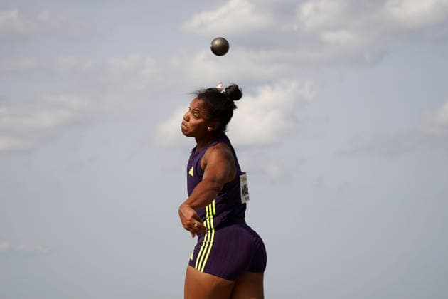 Rehlingen, Leichtathletik, athletics, Track and Field, 61 International Whitsun Sports Festival, 24 05 2026, Bungerstadion Rehlingen Siersburg, shot put women, Yemisi Mabry MTG Mannheim , Germany