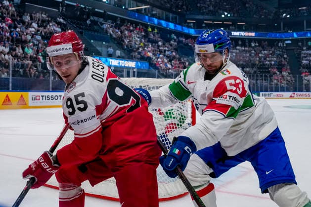 Ice hockey, World Championship, Denmark - Italy