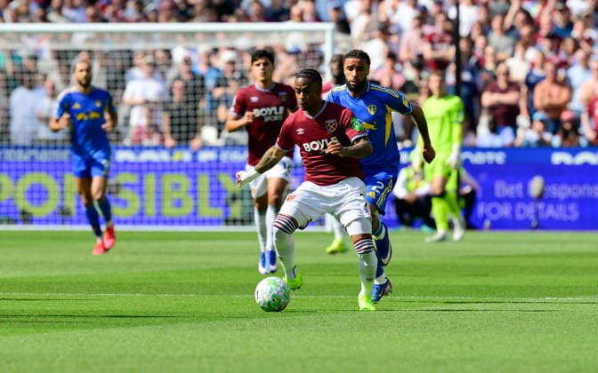 West Ham United v Leeds United, London, UK - 24 May 2026 Crysencio Summerville of West Ham United during the Premier League match between West Ham United and Leeds United at The London Stadium, London on 24 May 2026. ( London The London Stadium London England Copyright: xAlanxStanford PPAUKx PPA-277244