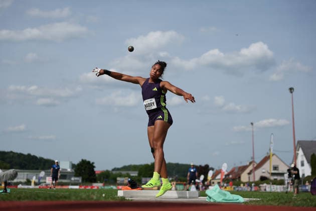 REHLINGEN , GERMANY - MAY 24: Yemisi Mabry (GER MTG Mannheim) during the 61. Internationales Pfingstsportfest on 24.05.2026 at the Bungertstadion in Rehlingen-Siersburg (Saarland Deutschland). Saarland Deutschland Copyright: xAxelxKohringx