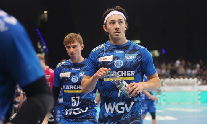 Stuttgart , Handball Daikin Bundesliga TVB Stuttgart vs SG Flensburg Handewitt , Kasper Thorsen Lien TVB