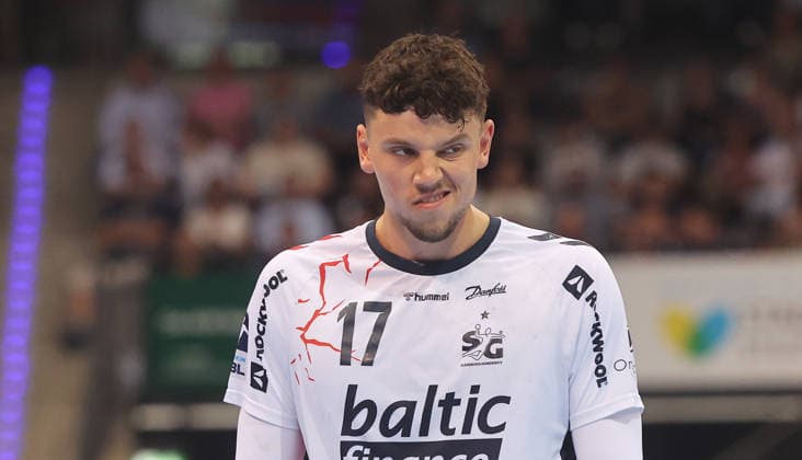 Stuttgart , Handball Daikin Bundesliga TVB Stuttgart vs SG Flensburg Handewitt , Marko Grgic Flensburg
