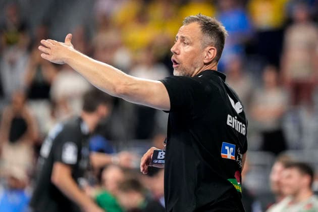 Maik Machulla coach, head coach, RNL , gives instructions, gestures, gesturing with arms, single image, single photo, action, action, 24 05 2026, Mannheim Germany , Handball, Bundesliga, Rhein Neckar Löwen SC Magdeburg xozx
