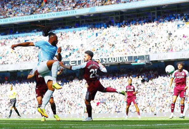 Antoine Semenyo of Manchester City scores the opening goal Manchester City v Aston Villa, Premier League, Football, Etihad Stadium, Manchester, UK - 24 May 2026Manchester Etihad Stadium United Kingdom EDITORIAL USE ONLY No use with unauthorised audio, video, data, fixture lists, club league logos or live services. Online in-match use limited to 120 images, no video emulation. No use in betting, games or single club league player publications.  Copyright: xMattxWest Shutterstockx 16889851n