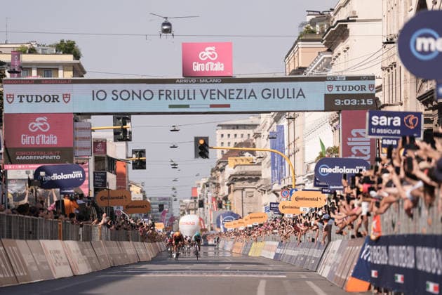 Norway™s Fredrik Dversnes Lavik of Uno-X MobilityNorway™s Fredrik Dversnes Lavik of Uno-X Mobility winner stage during Stage 15 of the Giro d™Italia, from Voghera to Milano, Italy, Sunday, May 24, 2026.  Copyright: xMassimoxPaolone LaPressex