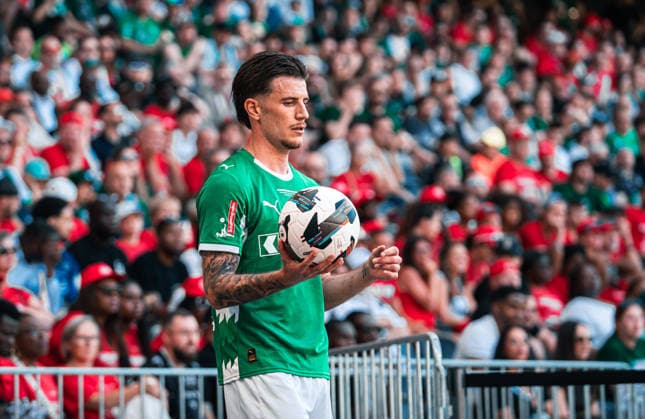 BERN, SWITZERLAND - MAI 24 : Hugo Vandermersch of FC St.Gallen in action during the final Switzerland Cup match between FC Stade Lausanne-Ouchy v FC St-Gallen at Stadion Wankdorf Bern on Mai 24th, 2026 in Bern, Switzerland (Photo by Lara Tissières Press Photo)  Copyright: xLaraxTissièresx xSPPx Sportspressphoto_153947