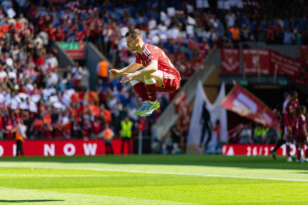 Football - FA Premier League - Liverpool FC v Brentford FC LIVERPOOL, ENGLAND - Sunday, May 24, 2026: Liverpool s Andy Robertson on his final game before the FA Premier League match between Liverpool FC and Brentford FC at Anfield. (Photo by David Rawcliffe Propaganda) LIVERPOOL Anfield MERSEYSIDE ENGLAND  Copyright: xDavidxRawcliffex P2026-05-24-Liverpool_Brentford-13
