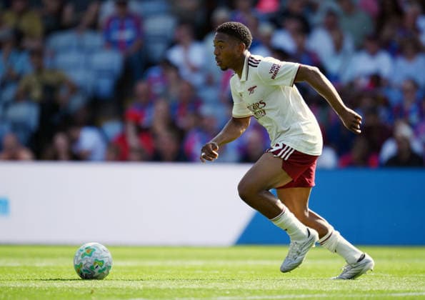 Crystal Palace v Arsenal Premier League Arsenal™s Myles Lewis-Skelly during the Premier League match at Selhurst Park, London 24 05 2026 UK Newspapers OUT Copyright: xDanielxHamburyx FIL-23470-0062
