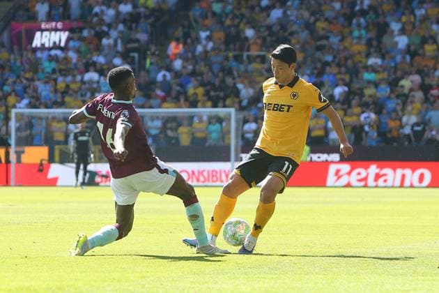Hee Chan Hwang of Wolves Burnley v Wolverhampton Wanderers, Premier League, Football, Turf Moor, Burnley, UK - 24 May 2026Burnley Turf Moor United Kingdom EDITORIAL USE ONLY No use with unauthorised audio, video, data, fixture lists, club league logos or live services. Online in-match use limited to 120 images, no video emulation. No use in betting, games or single club league player publications.  Copyright: xPhilxOldham Shutterstockx 16889832r