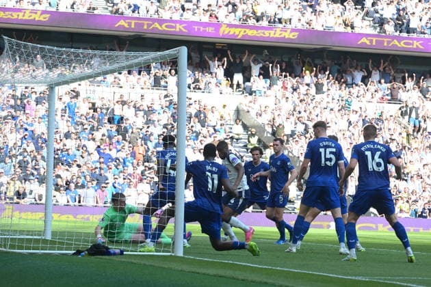 Spurs vs Everton, Premier League Tottenham Hotspur Stadium London.GOAL Joao Palhinha of Tottenham Hotspur scorers the first goal during the Spurs vs Everton final match of the 2025 26 Premier League season London Tottenham Hotspur Stadium UK Copyright: xMartinxDaltonx Spurs_vs_Everton_240526_MD_365