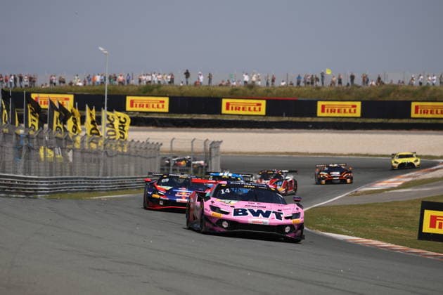 Start race 1 Saturday with winner race 1 Saturday, 14 Matteo Cairoli ITA , Ferrari 296 GT3, Team Emil Frey Racing CHE in leading position NLD, Motorsport, DTM 2026, Race 3, Circuit Zandvoort, Zandvoort, Netherlands, 23 05 2026 NLD, Motorsport, DTM 2026, Race 3, Circuit Zandvoort, Zandvoort, Netherlands, 23 05 2026 Zandvoort Copyright: xEibner-Pressefoto JuergenxAugstx EP_JAT