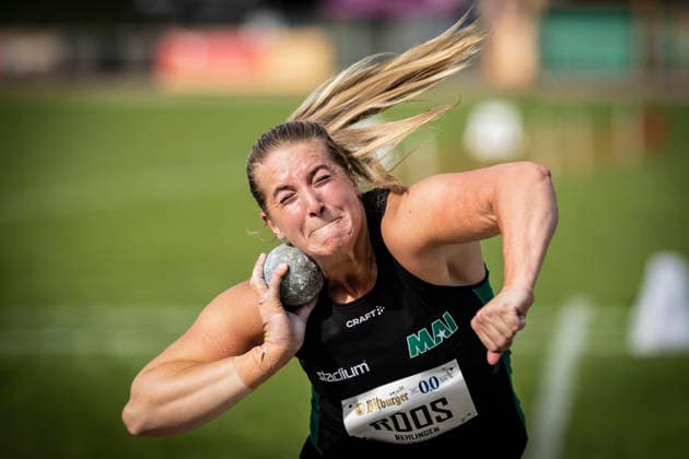 REHLINGEN , GERMANY - MAY 24: Lennart Roos (GER TSV Bayer o4 Leverkusen) wins the shot put competition during the 61. Internationales Pfingstsportfest on 24.05.2026 at the Bungertstadion in Rehlingen-Siersburg (Saarland Deutschland). Saarland Deutschland Copyright: xAxelxKohringx