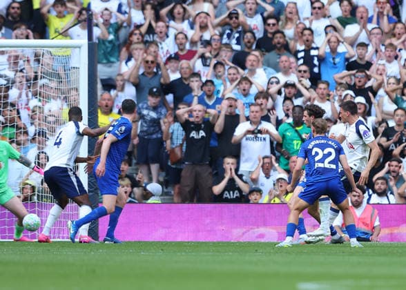 24th May 2026; Tottenham Hotspur Stadium, London, England; Premier League Football, Tottenham Hotspur versus Everton; Joao Palhinha of Tottenham Hotspur scoring his sides 1st goal in the 42nd minute to make it 1-0 JPxFletcher