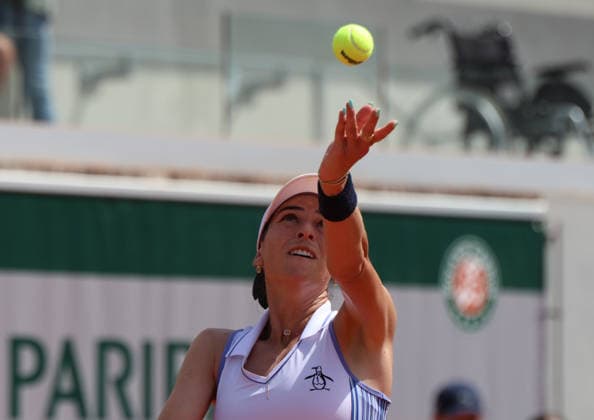 May 24, 2026, Paris, Ile De France, Francja: AJLA TOMLJANOVIC of Australia during the match against C. McNally of USA in the first round of tennis tournament Roland Garros, Paris, France. Tomljanovic lost 6:3, 6:7 (5-7), 3:6 Paris Francja - ZUMAc278 20260524_zsp_c278_038 Copyright: xMarcinxCholewinskix