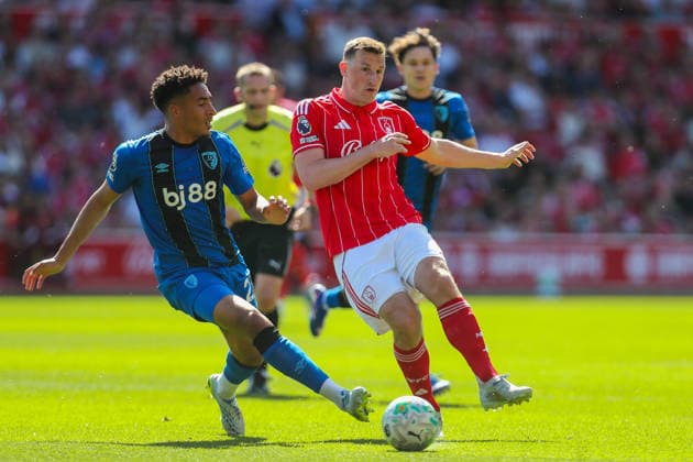 Nottingham Forest v AFC Bournemouth, Premier League Chris Wood Of Nottingham Forest in action during the Nottingham Forest v AFC Bournemouth Premier League match at the City Ground, West Bridgford, England on 23 May 2026 Credit: Lee Keuneke Every Second Media Editorial use only. All images are copyright Every Second Media Limited. No images may be reproduced without prior permission. All rights reserved. Premier League and Football League images are subject to licensing agreements with Football DataCo Limited. see https: www.football-dataco.com Copyright: xIMAGO EveryxSecondxMediax ESM-2007-0058 LeexKeunekex xEveryxSecondxMediax