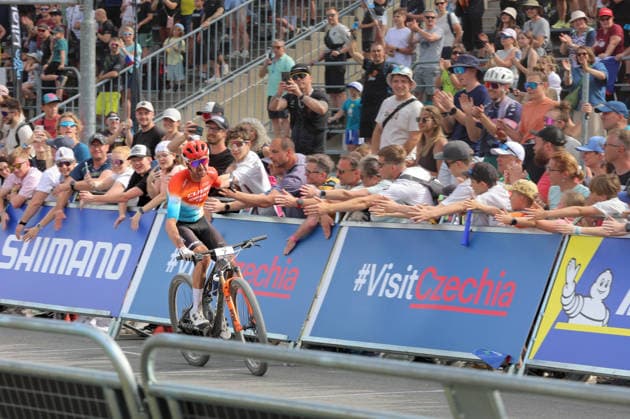 World Cup cross country mountain elite men s race, Vysocina Arena, Nove Mesto na Morave, May 24, 2026. Ondrej Cink from Czech republic. (CTKxPhoto LiborxPlihal) CTKPhotoP2026052404768  CTKPhotoP2026052404768