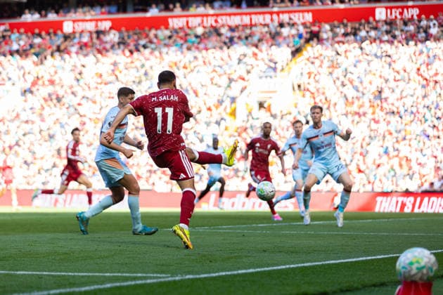 Football - FA Premier League - Liverpool FC v Brentford FC LIVERPOOL, ENGLAND - Sunday, May 24, 2026: Liverpool s Mohamed Salah during the FA Premier League match between Liverpool FC and Brentford FC at Anfield. (Photo by David Rawcliffe Propaganda) LIVERPOOL Anfield MERSEYSIDE ENGLAND  Copyright: xDavidxRawcliffex P2026-05-24-Liverpool_Brentford-54