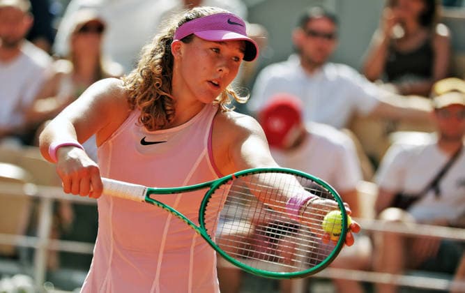TENNIS - French Open 2026 PARIS,FRANCE,24.MAY.26 - TENNIS - WTA, Tennis Damen Tour, French Open, Roland Garros, Grand Slam. Image shows Mirra Andreeva (---)  GEPAxpictures xMatthiasxHauer