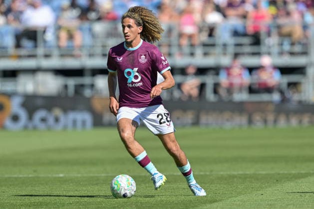 24th May 2026; Turf Moor, Burnley, Lancashire, England; Premier League Football, Burnley versus Wolverhampton Wanderers; Hannibal Mejbri of Burnley with the ball LeexDurkin