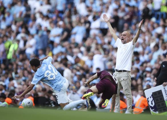 Manchester City v Aston Villa, FA Premier League 24.05.26 Manchester City v Aston Villa, FA Premier League Bradley Ormesher The Times Pep Guardiola manager of Manchester City  Copyright: xBradleyxOrmesherx NINTCHDBPICT001083607620