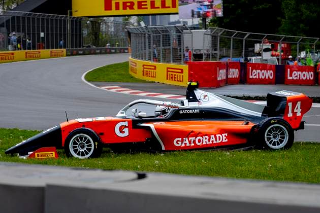 MONTREAL Gatorade Formula Academy driver Lisa Billard goes off the track during the Formula 1 Canada F1 Academy at the Circuit Gilles Villeneuve on May 24, 2026, in Montreal, Canada Photo by DeFodi Images