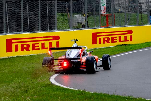 MONTREAL Gatorade Formula Academy driver Lisa Billard goes off the track during the Formula 1 Canada F1 Academy at the Circuit Gilles Villeneuve on May 24, 2026, in Montreal, Canada Photo by DeFodi Images