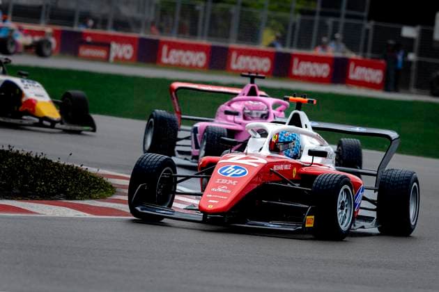 MONTREAL Formula Academy driver Alba Larsen of Ferrari during the Formula 1 Canada F1 Academy at the Circuit Gilles Villeneuve on May 24, 2026 in Montreal, Canada Photo by DeFodi Images