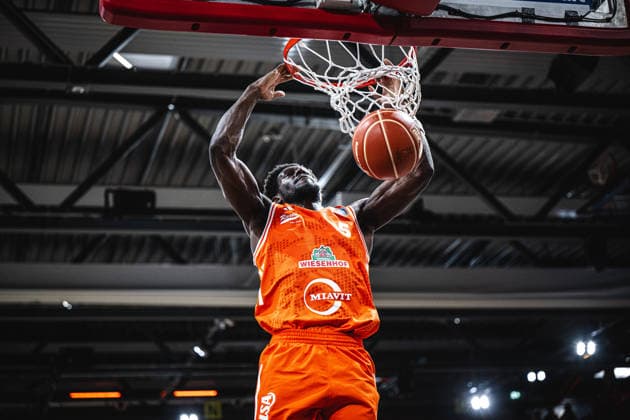 1 Basketball Bundesliga, easyCredit BBL, Season 2025 2026, Men, Playoffs, Quarterfinals, Game 4, 24 05 2026, RASTA Vechta ALBA Berlin TJ Bamba 5 RASTA Vechta at Dunk Vechta RASTA Dome Lower Saxony Germany